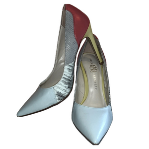 ROCK & REPUBLIC Women’s stiletto high heels Multi textured, multicolored textile